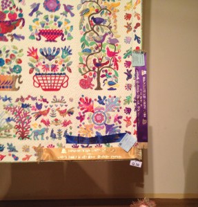 A little peep at Lesa's prizewinning quilt