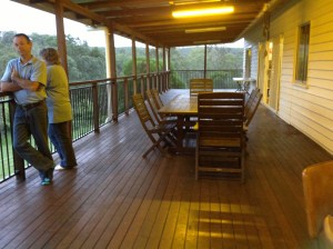 Half of the huge verandah