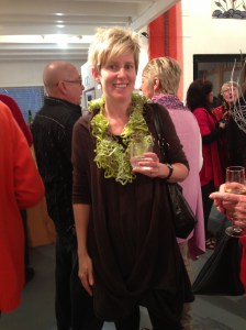 One of the artists Sandra Pearce