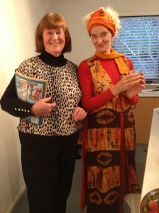 Jan and Phillippa enjoy the evening